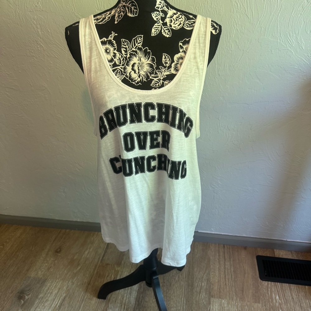 Pink open back tank